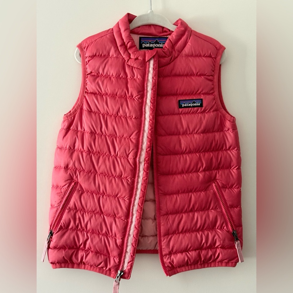 Patagonia Kids Bright Pink Quilted Vest